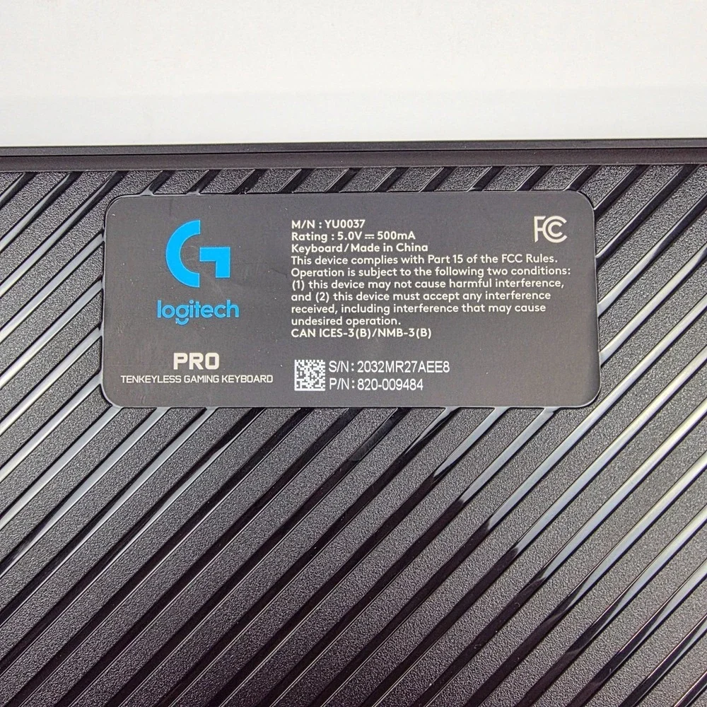 Logitech G Pro TKL Tenkeyless Gaming Mechanical‎ Keyboard YU0037